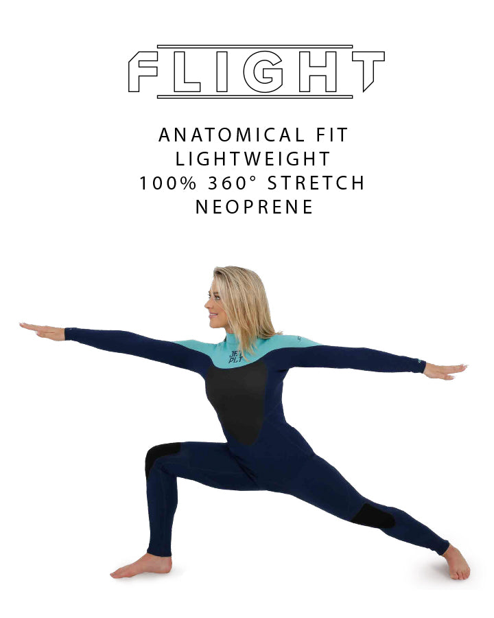 Jetpilot Flight 2X2 S/S Ladies Spring Suit - Teal
