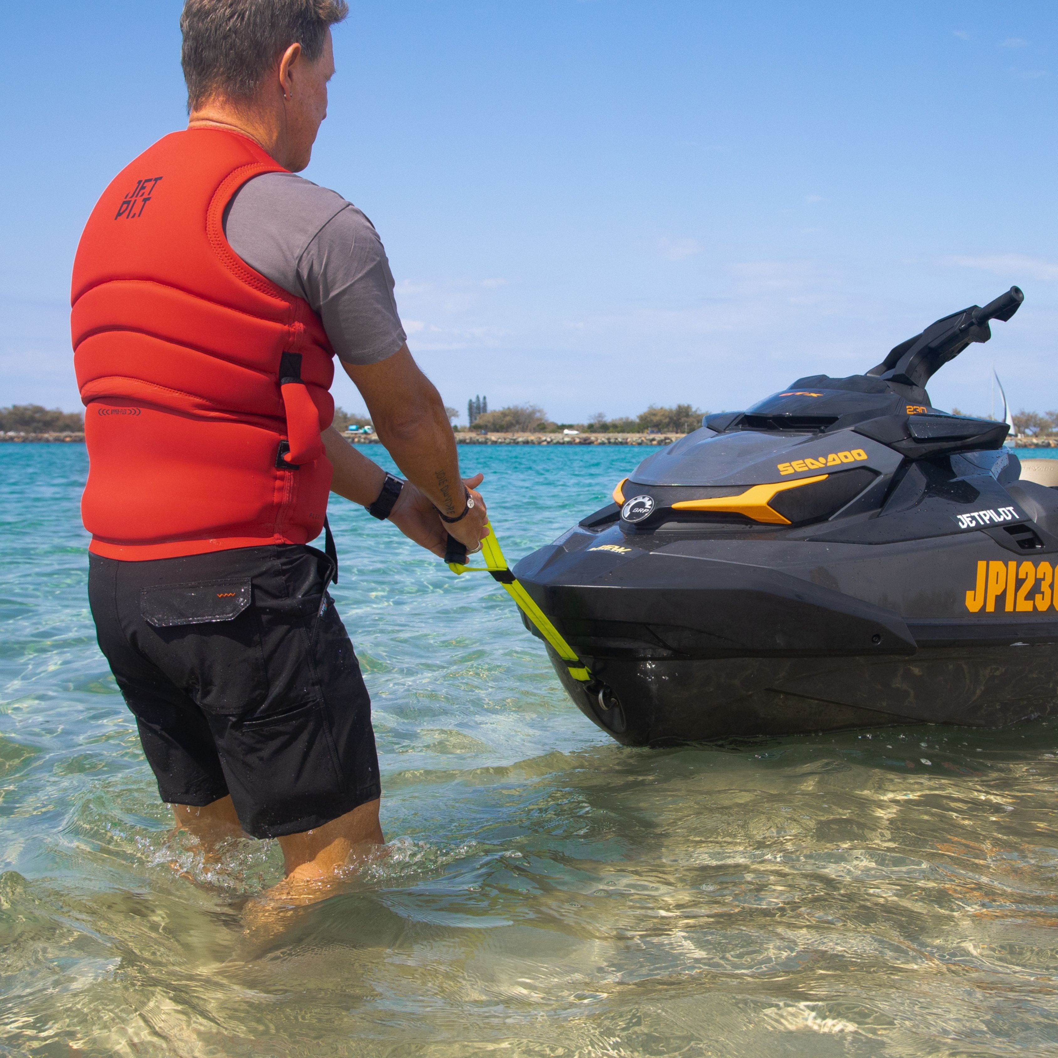 Jetpilot x Strong Brassard - Jaune Fluo