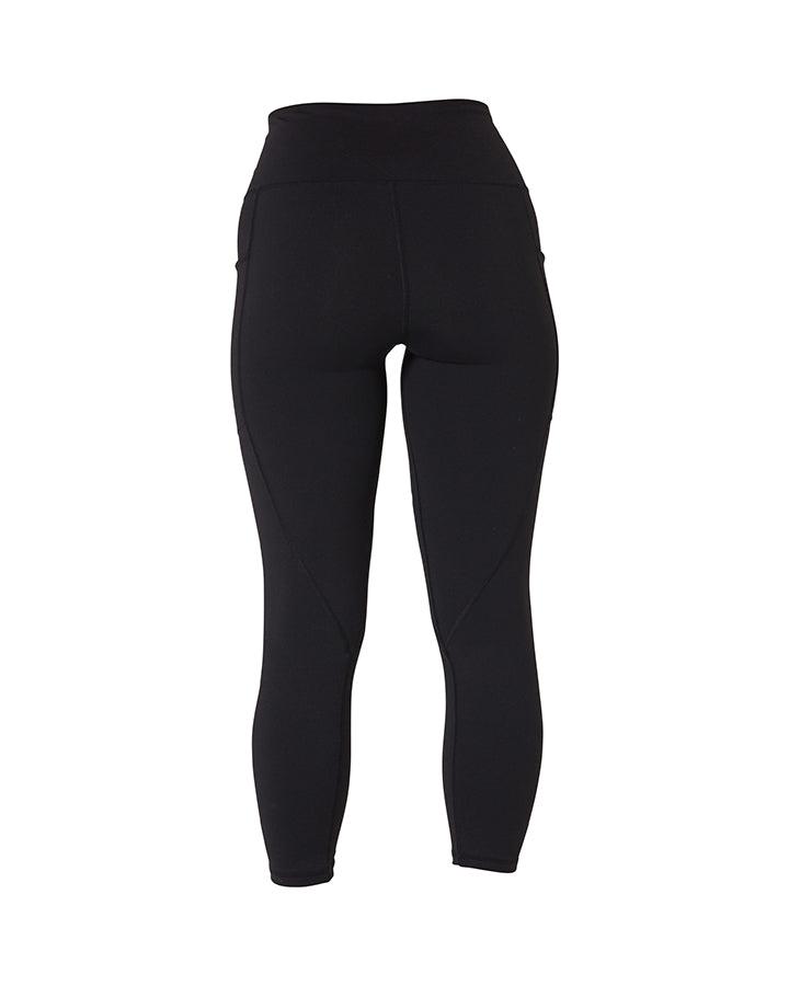 Black leggings on a white background