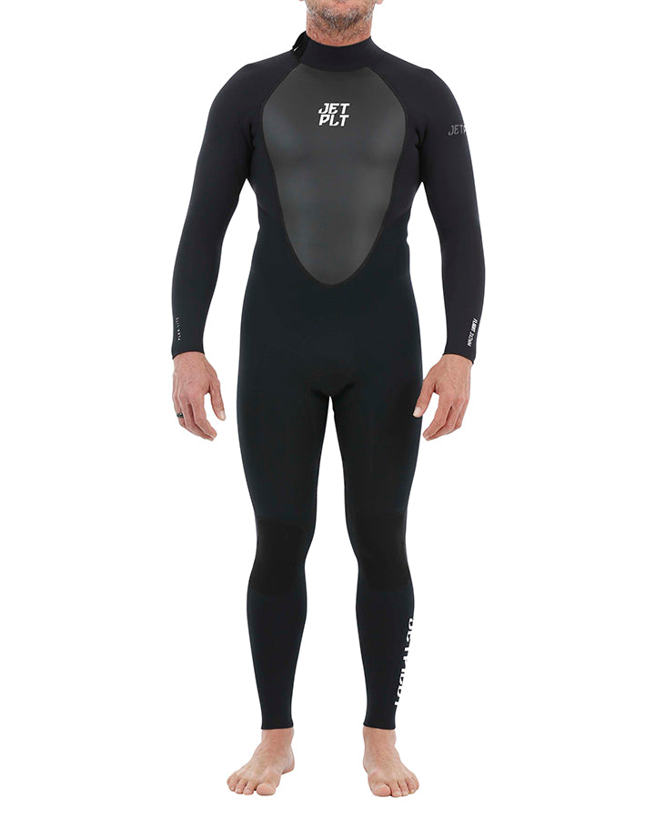 Black wetsuit with 'JETPILOT' branding on a white background
