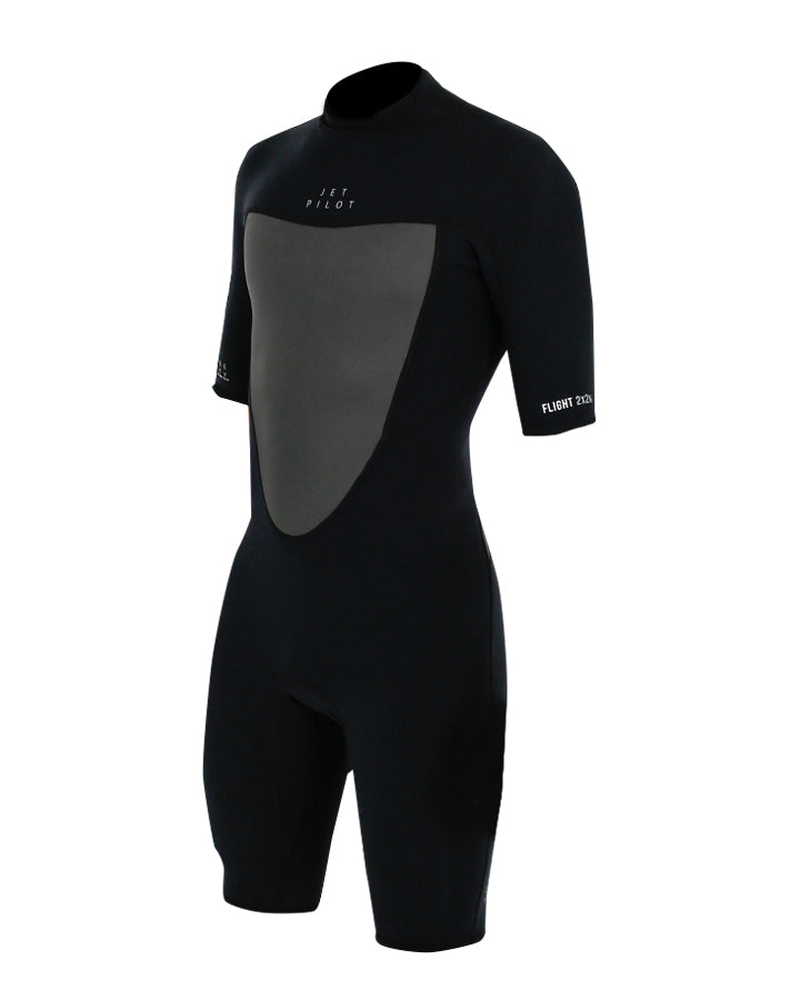 Jetpilot Flight Youth 2/2Mm Short Sleeve Springsuit - Black