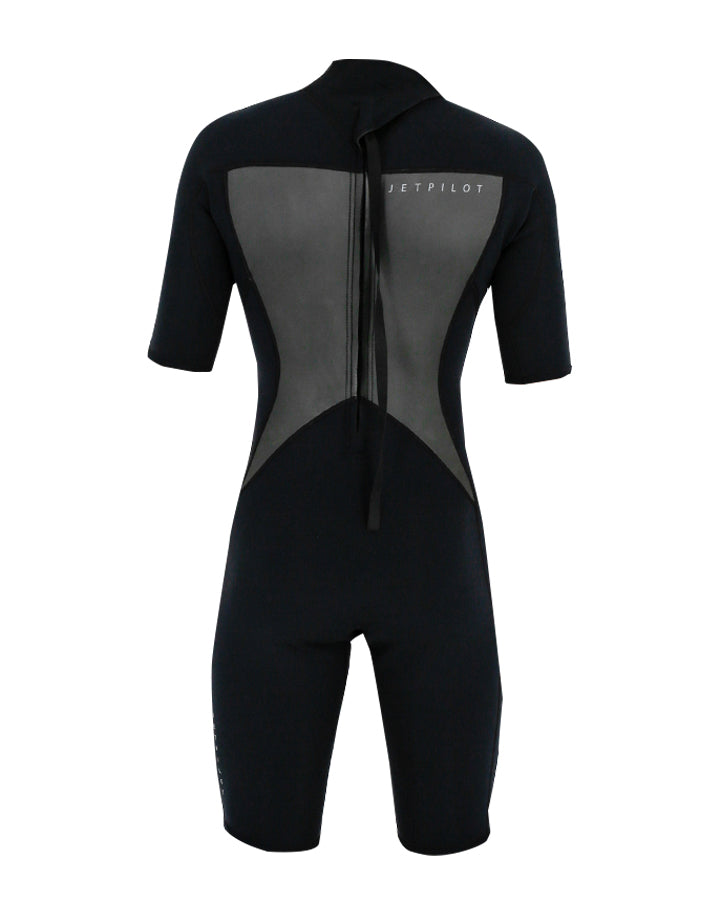 Jetpilot Flight Youth 2/2Mm Short Sleeve Springsuit - Black