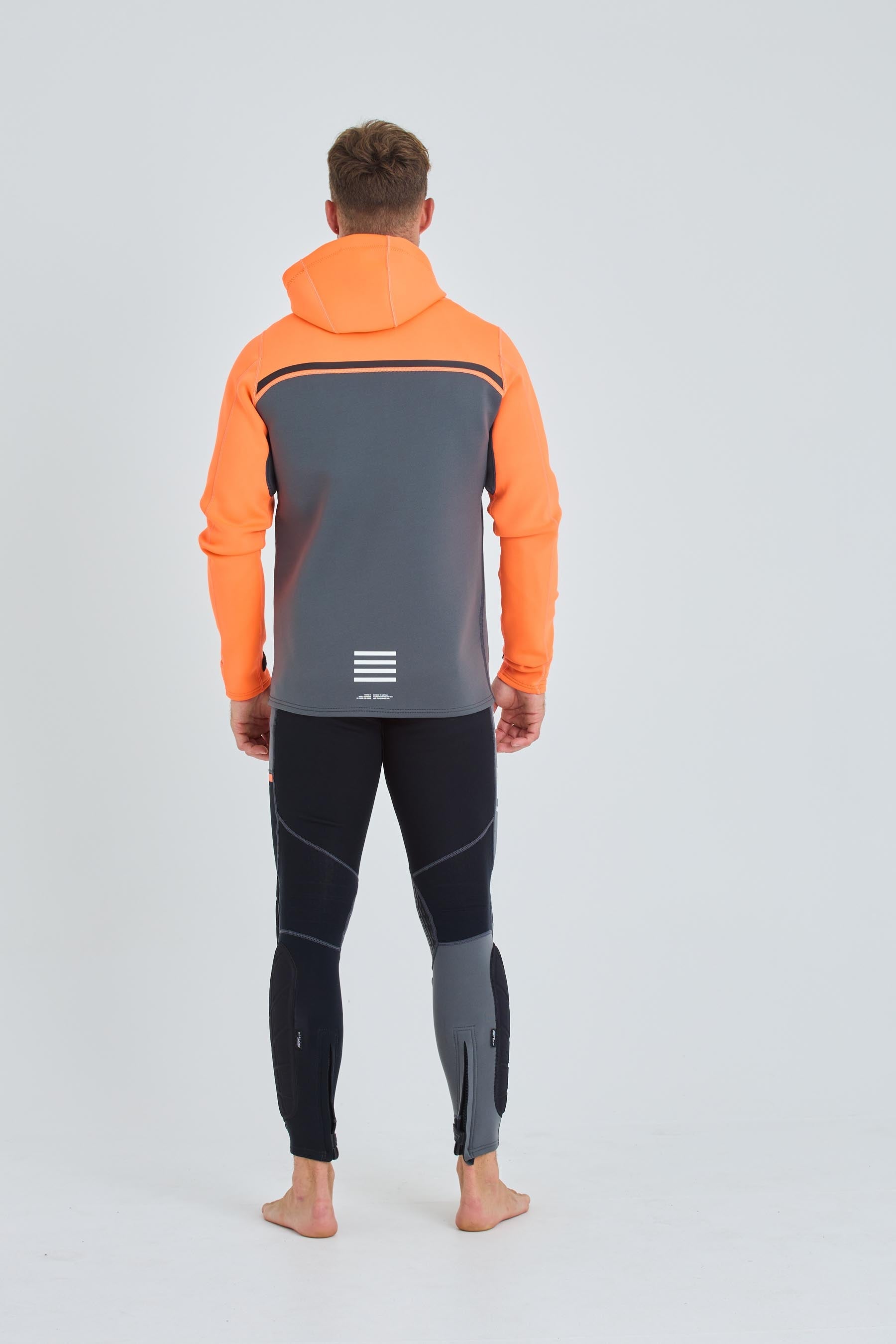 JA24171 Jetpilot Rx Vault Mens Tour Coat - Char/Orange 3