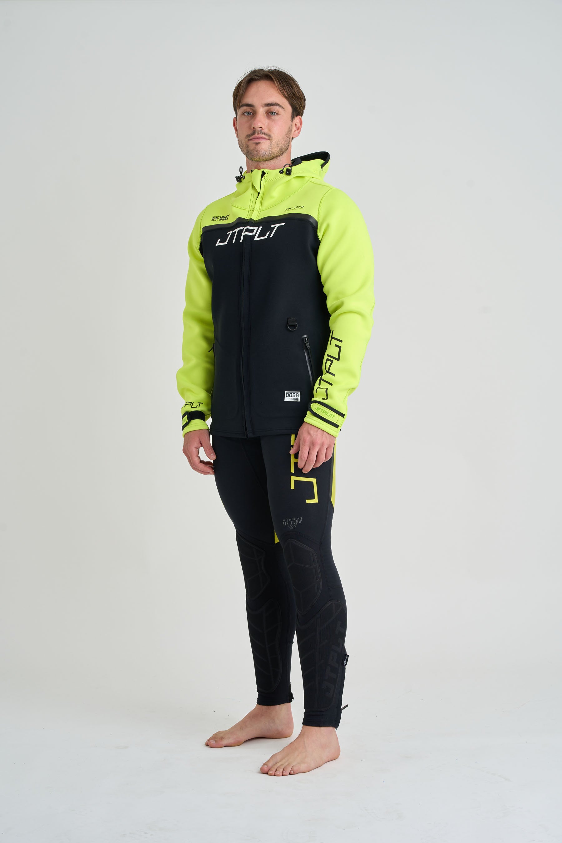 Jetpilot Vault Mens Tour Coat - Black/Yellow