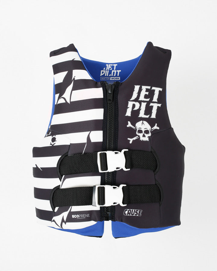 Jetpilot Cause Kids Life Jacket - Pirate Black
