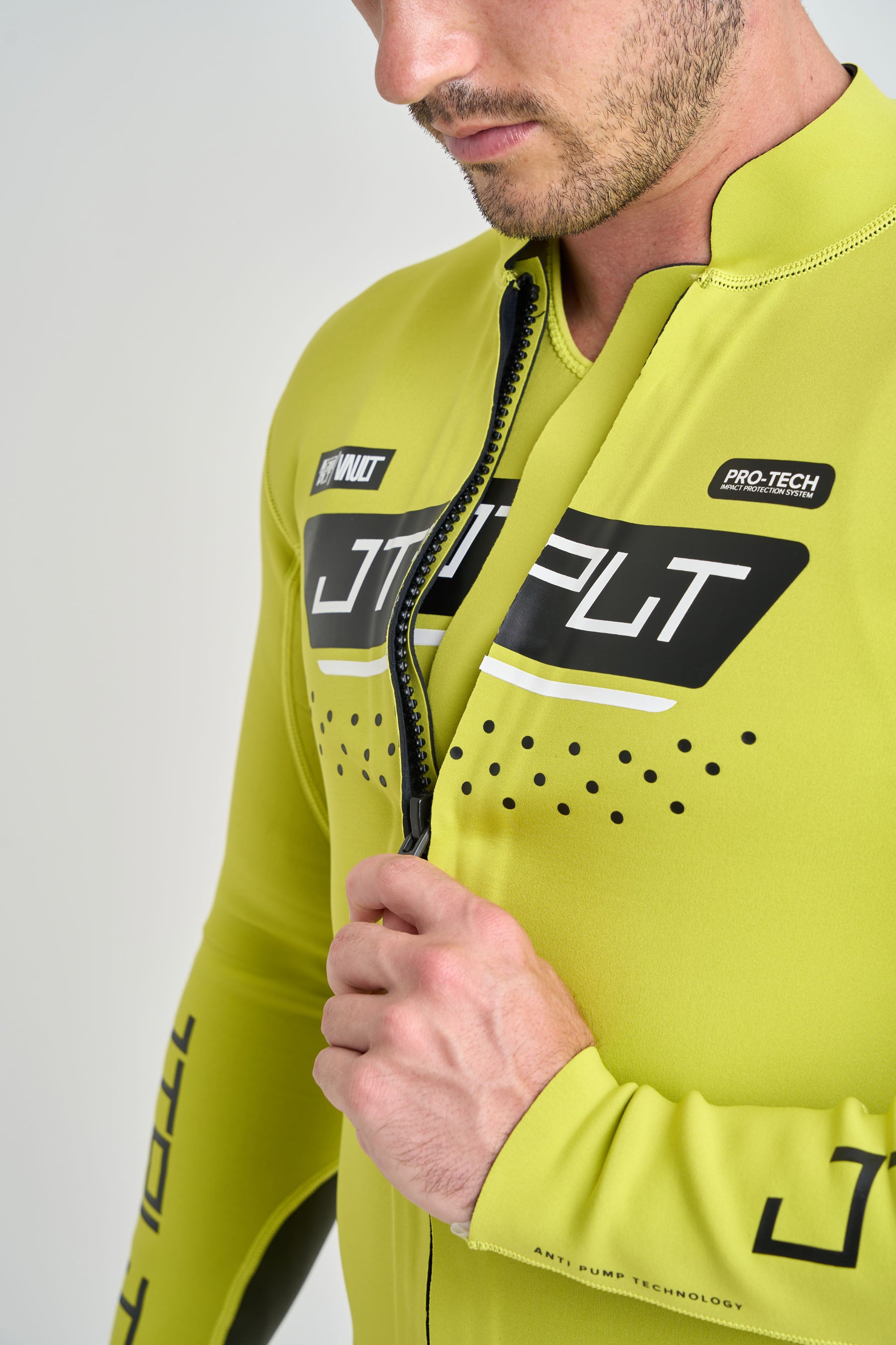 Jetpilot Vault Mens Race Jacket - Yellow — view 4