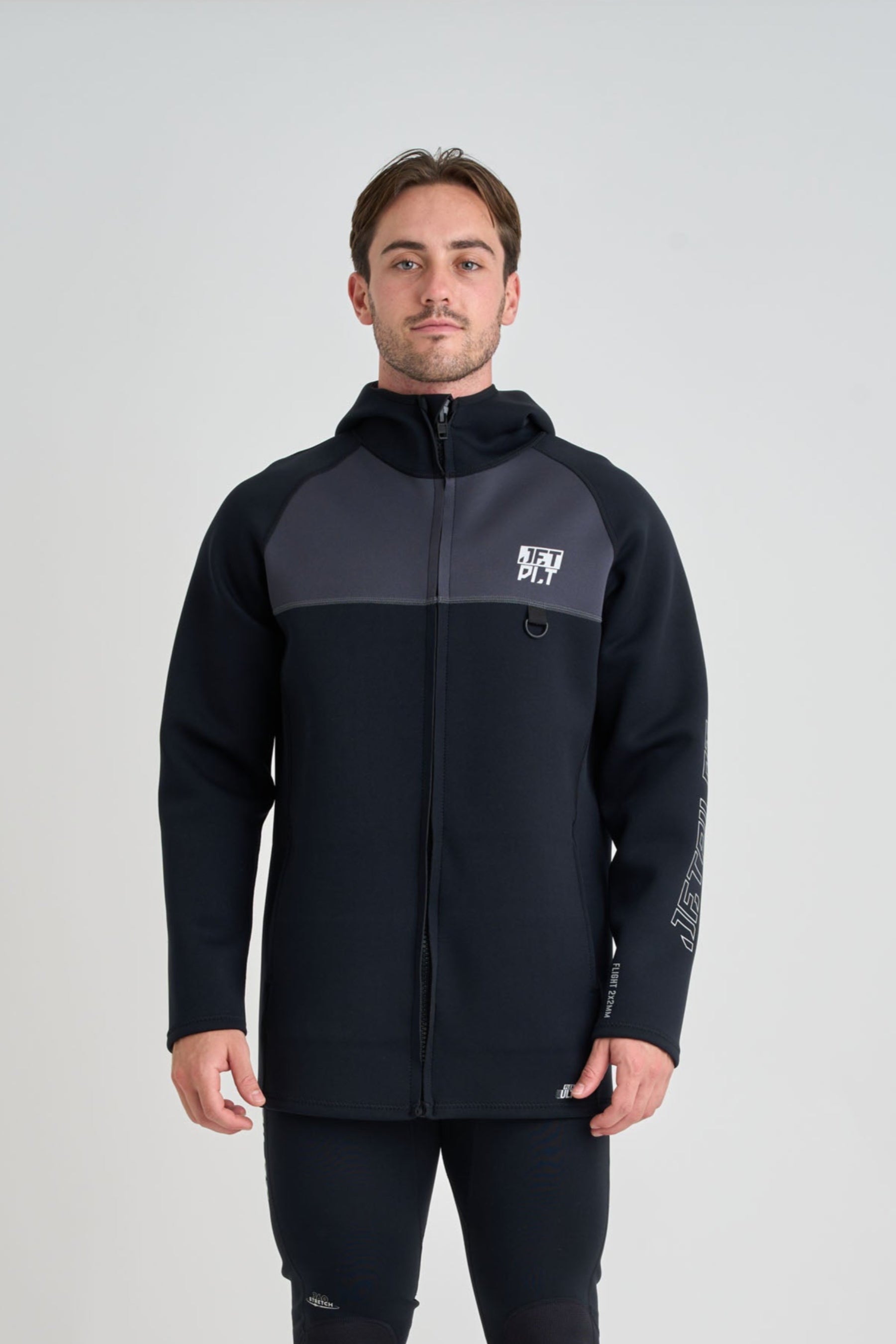 Jetpilot Flight Unisex Tour Coat - Black — view 2