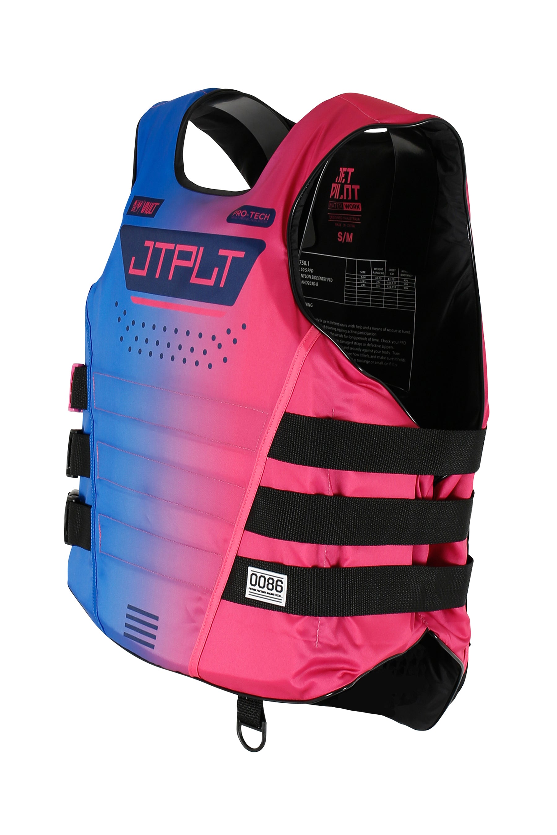 Jetpilot Vault Protech Side Entry Life Jacket - Blue