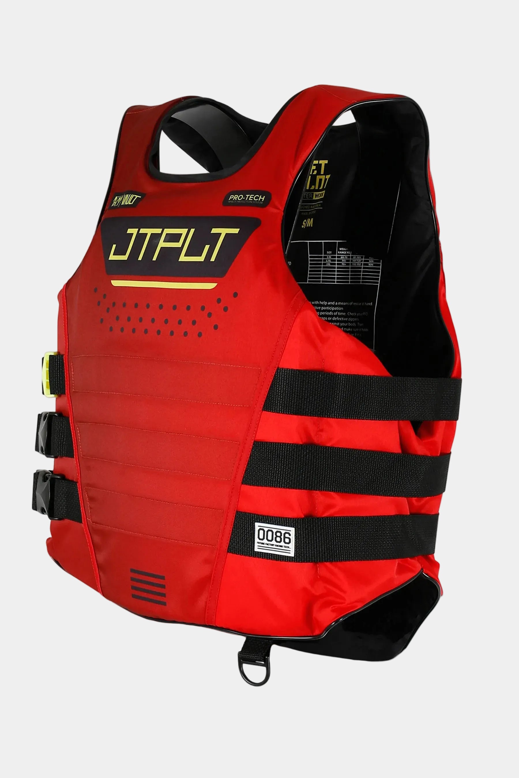 Jetpilot Vault Protech Side Entry Life Jacket - Red