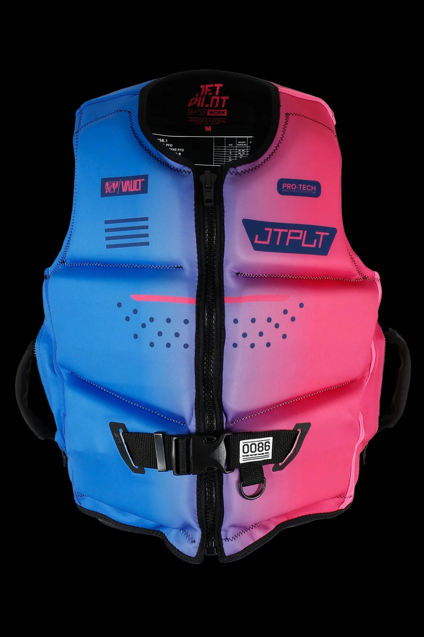 Jetpilot Vault Protech Front Entry Ecoprene Life Jacket - Blue