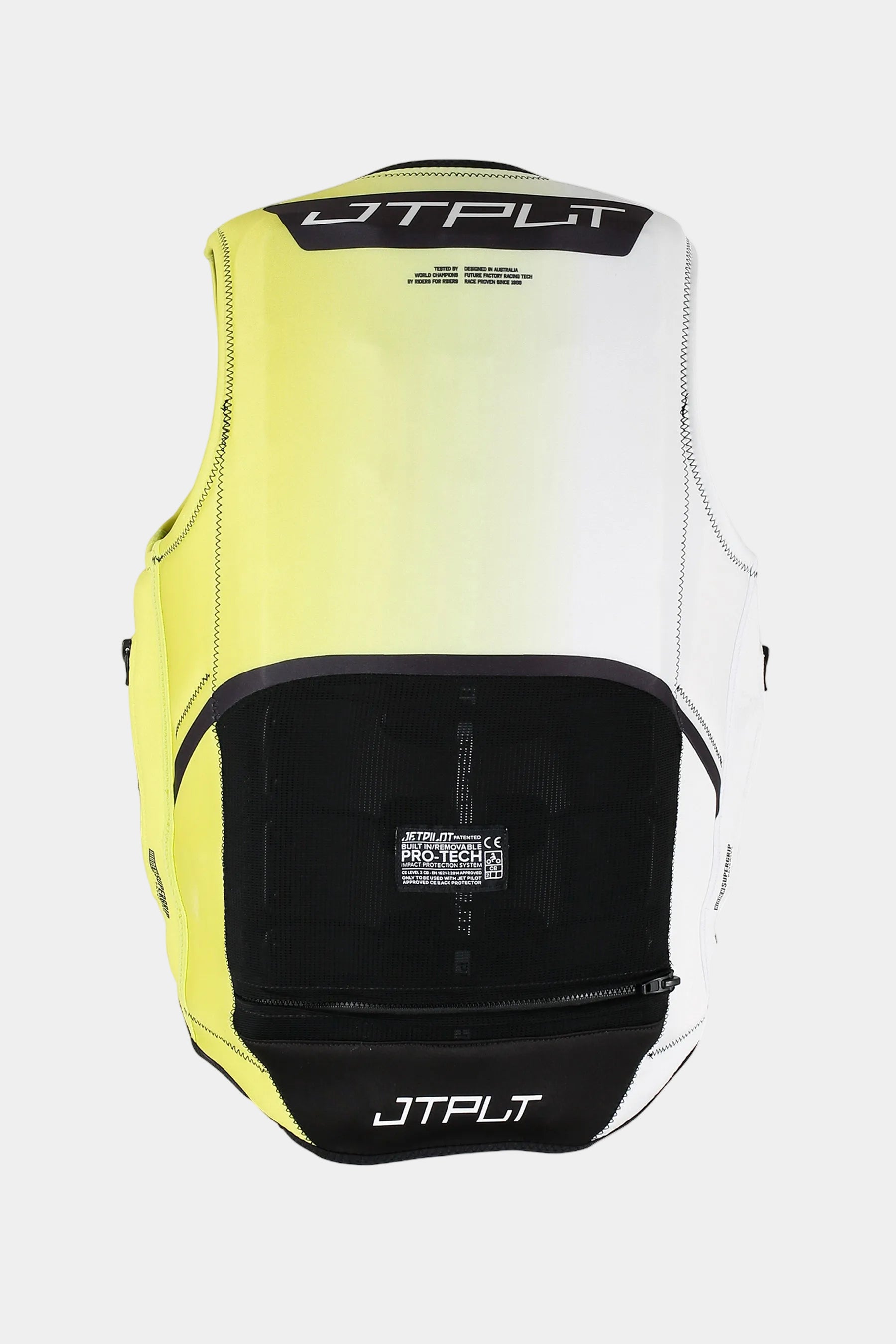 Jetpilot Vault Protech Front Entry Ecoprene Life Jacket - Yellow — view 3