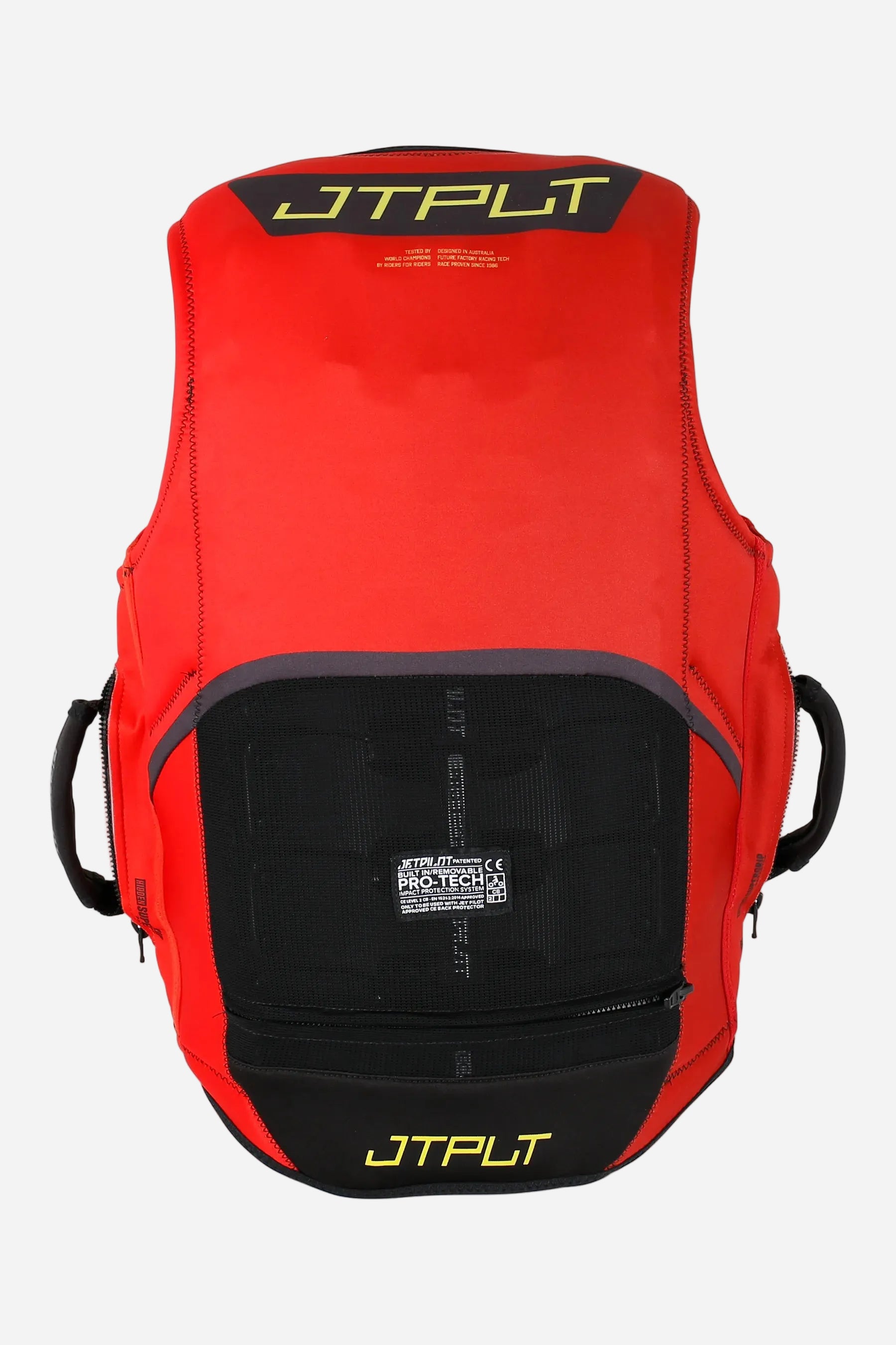 Jetpilot Vault Protech Front Entry Ecoprene Life Jacket - Red — view 3