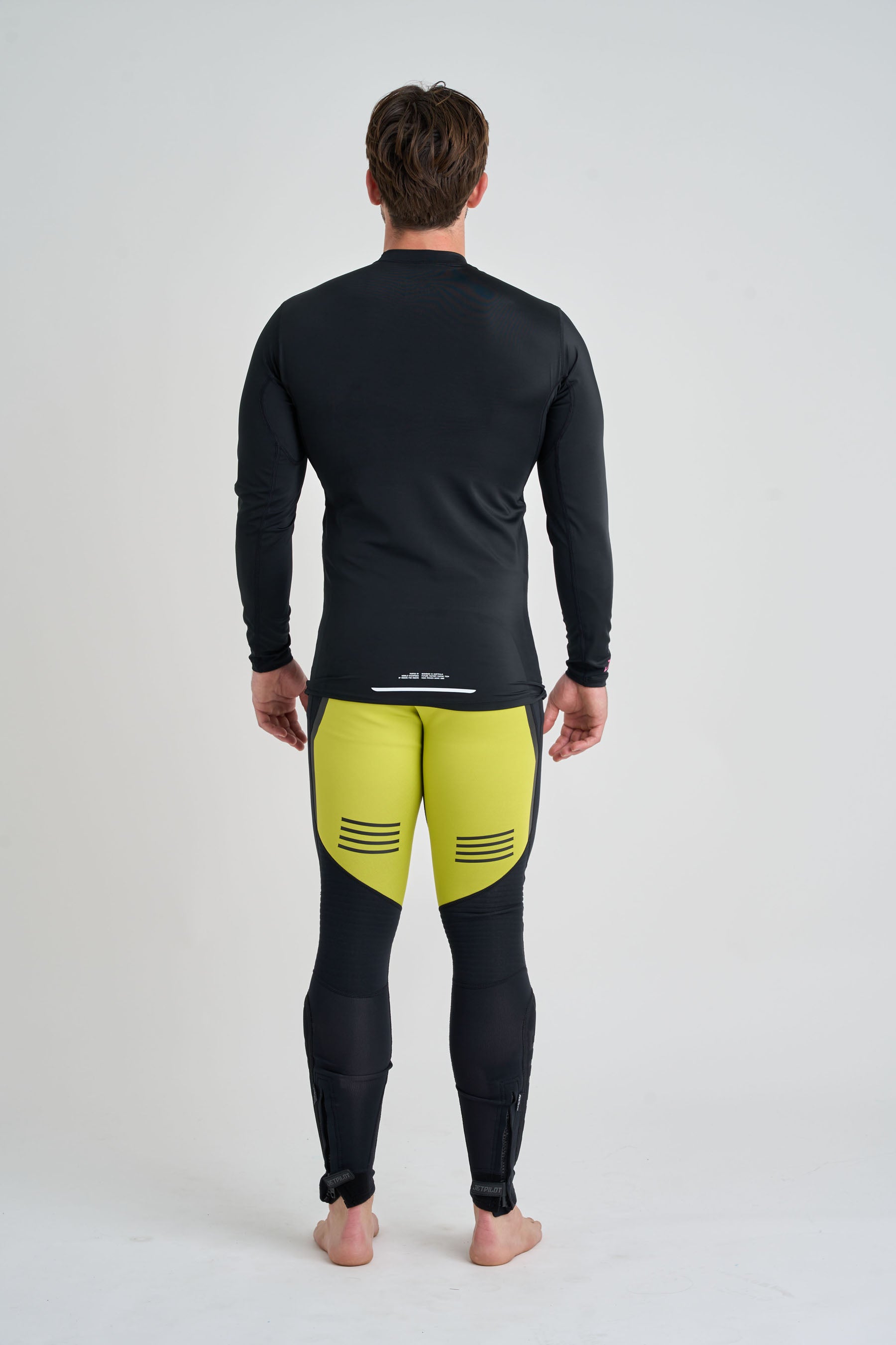 Jetpilot Vault Long Sleeve Mens Rashie - Black — view 3