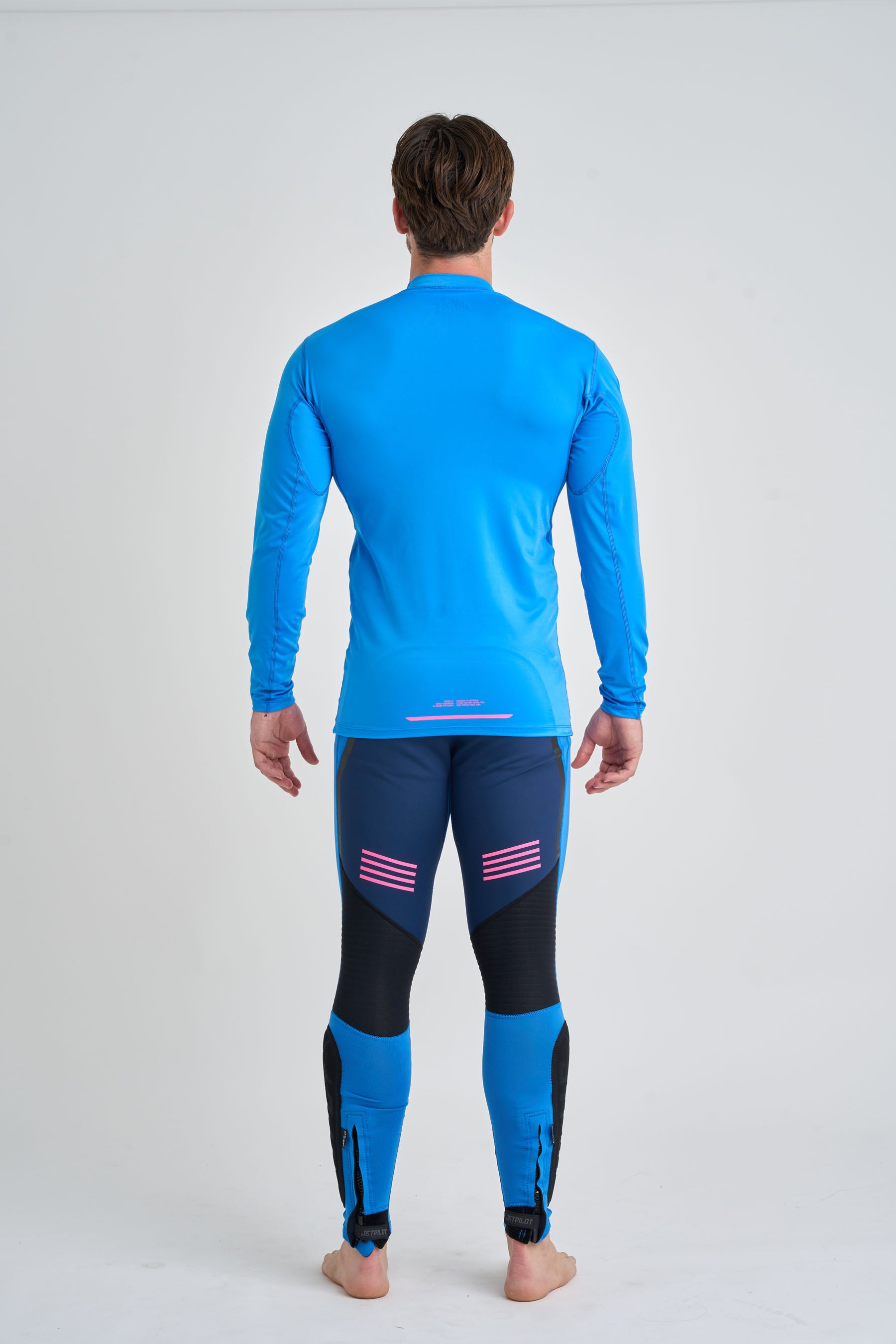 Jetpilot Vault Long Sleeve Mens Rashie - Blue