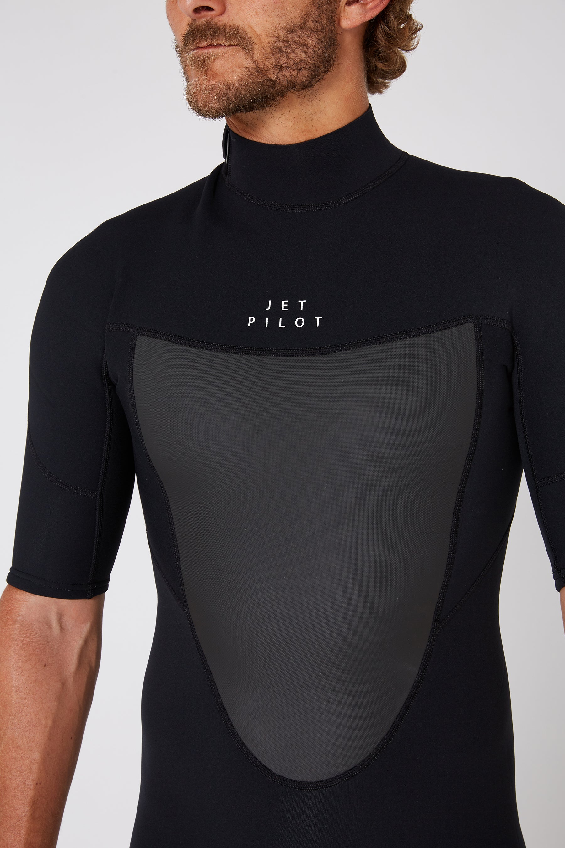 Jetpilot Flight 2X2 Back Zip SS Springsuit - Black
