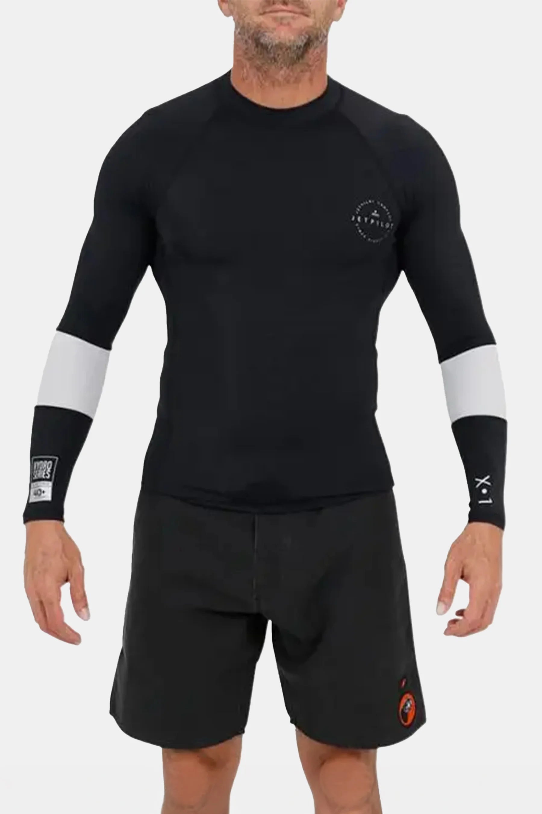 Jetpilot X1 L/S Rashie - Black