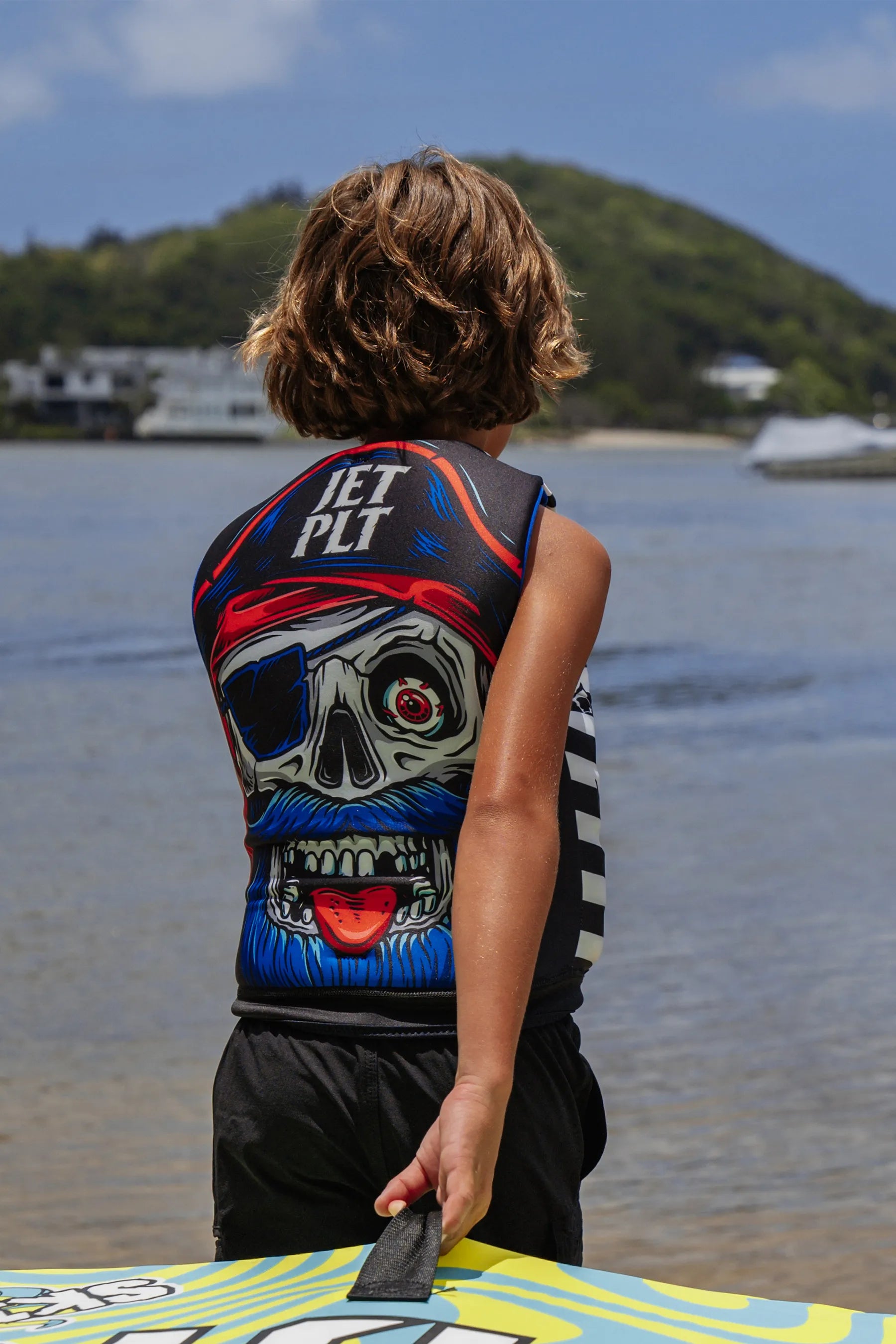 Jetpilot Cause Boys Front Entry Youth Ecoprene Life Jacket - Black — view 4