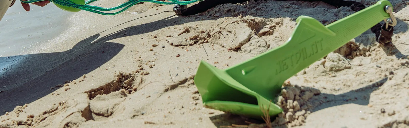 Jetpilot Green Plough Anchor On The Sand