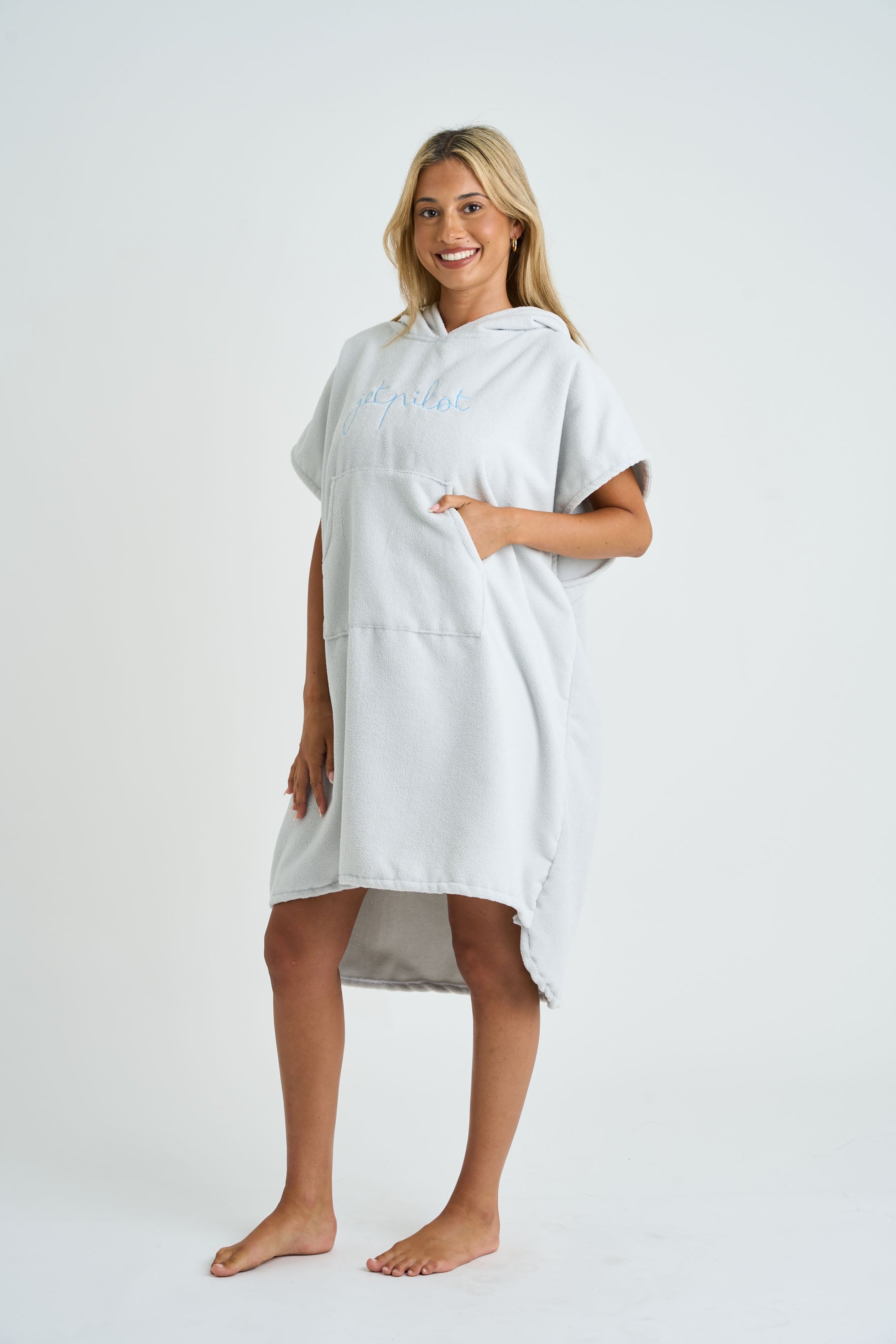 Jetpilot Venture Unisex Hoodie Towel - Grey