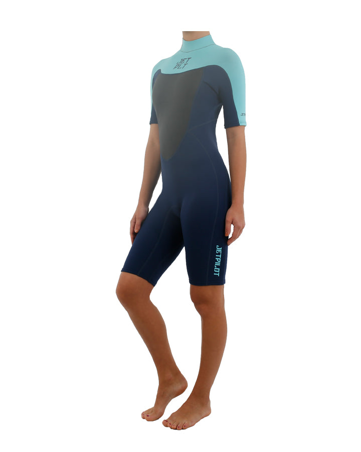 Jetpilot Flight 2X2 S/S Ladies Spring Suit - Teal
