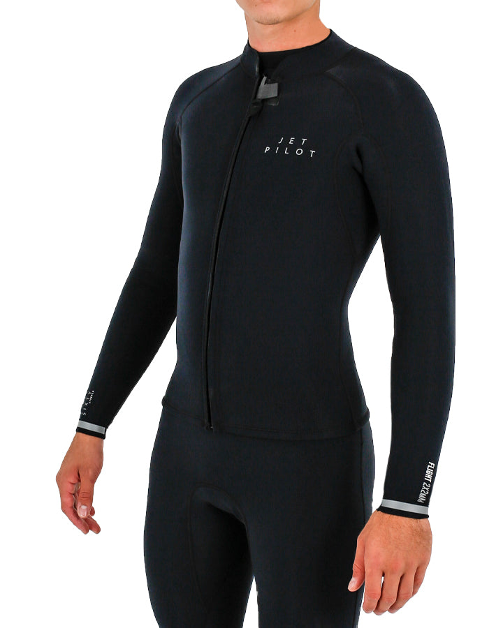 Jetpilot Flight 2X2 LS Front Zip Jacket