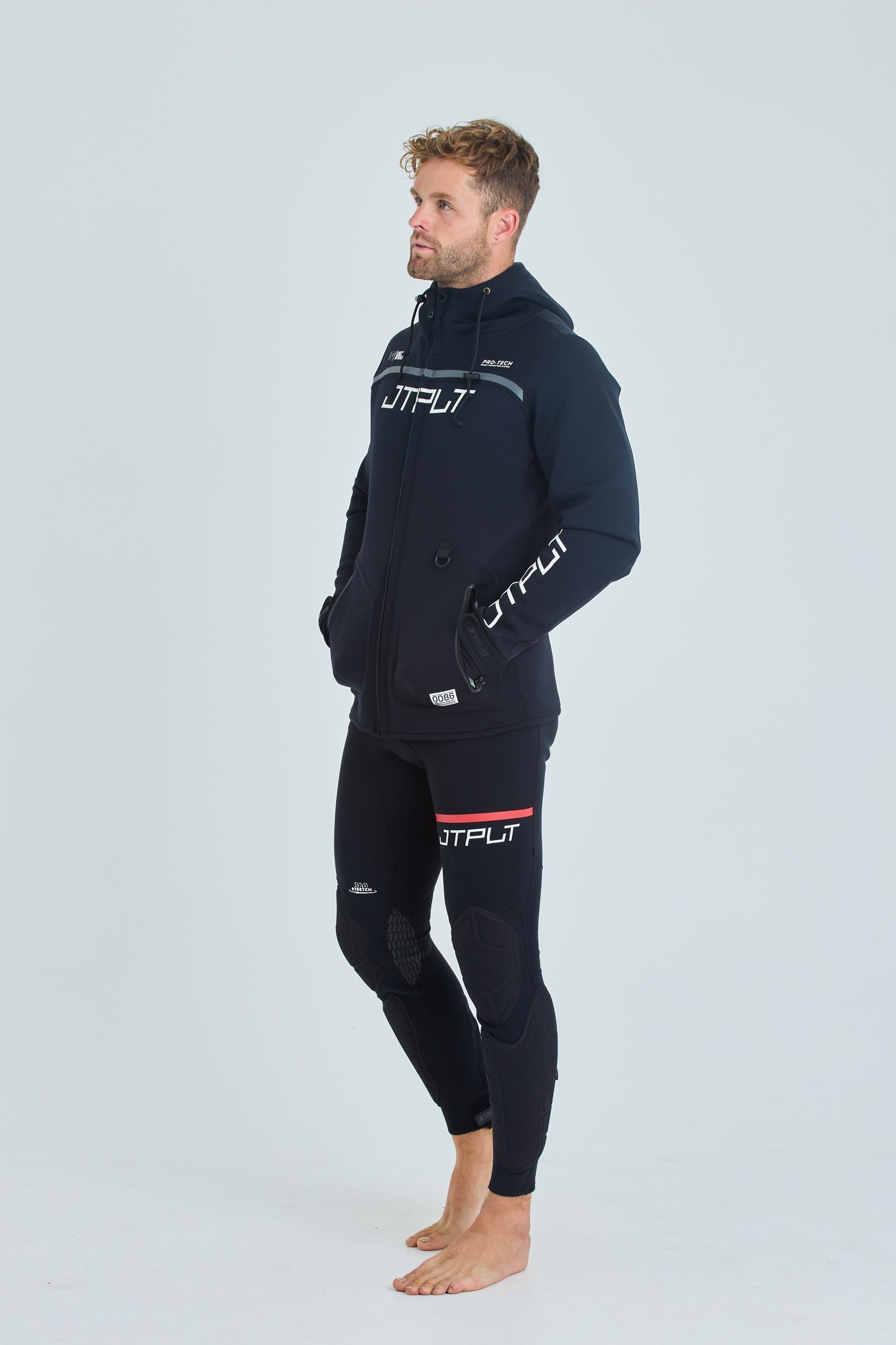 JA24171 Jetpilot Rx Vault Mens Tour Coat - Black/White 3