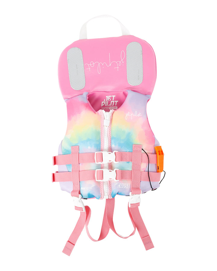 Jetpilot The Cause Rettungsweste für Kleinkinder – Pink Tie Dye