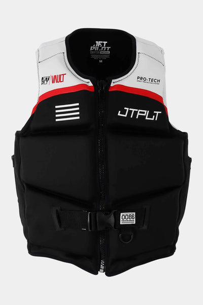 JETPILOT VAULT NEO V ライフジャケット XL Jetpilot Vault Protech Front Entry Ecoprene Life Jacket - Black/White