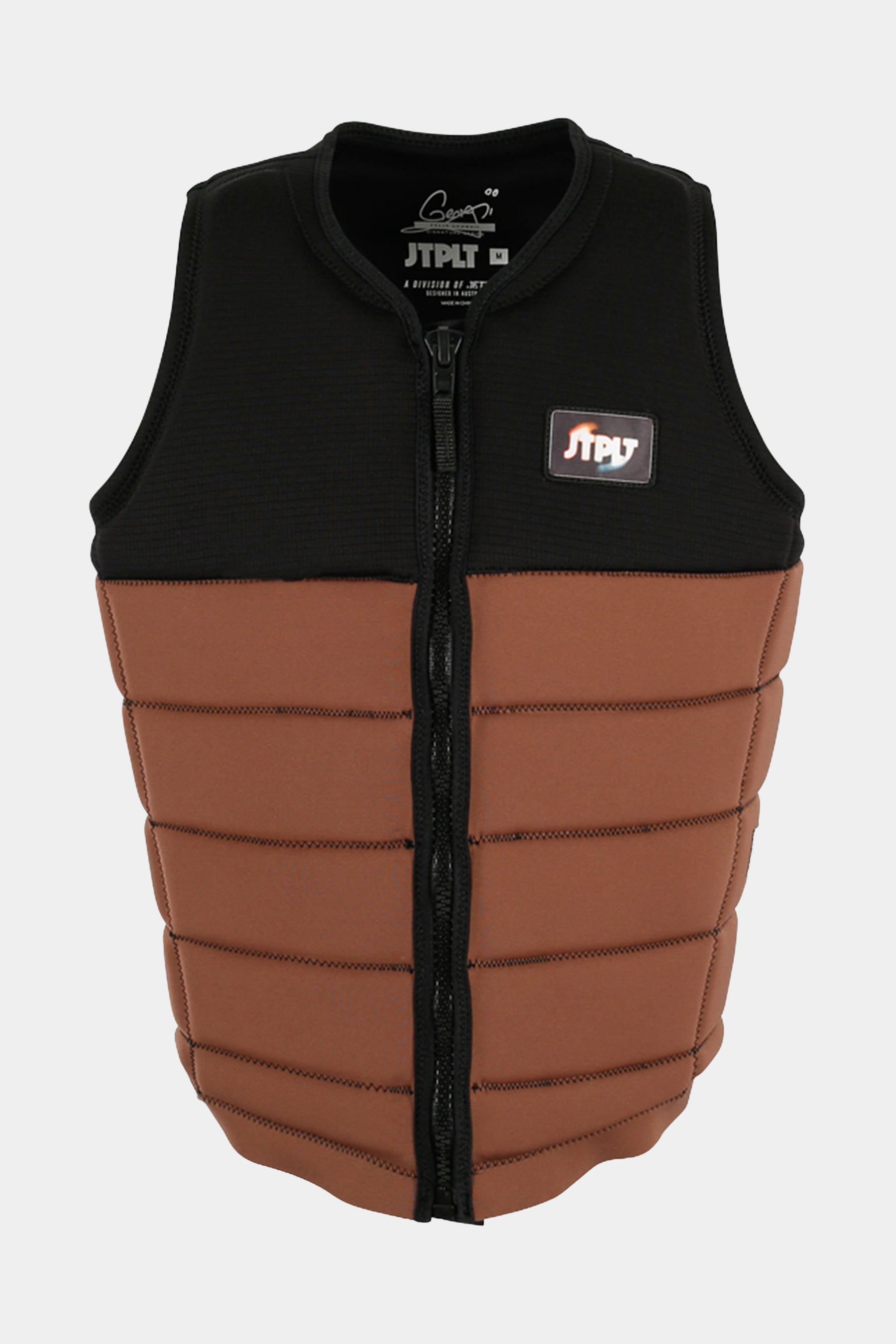 Jetpilot Felix X1 Mens Front Entry Life Jacket - Black/Brown