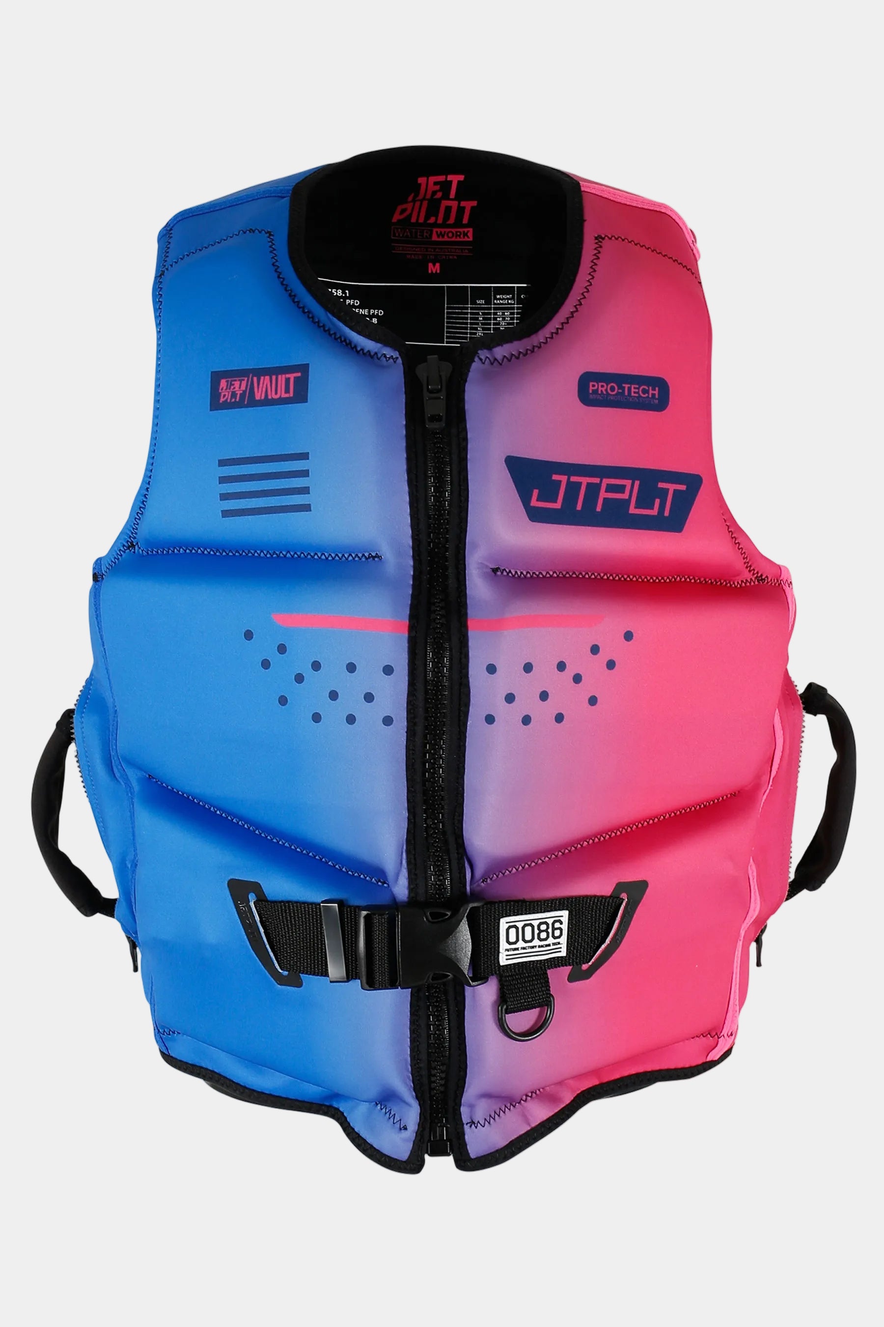 Jetpilot Vault Protech Front Entry Ecoprene Life Jacket - Blue