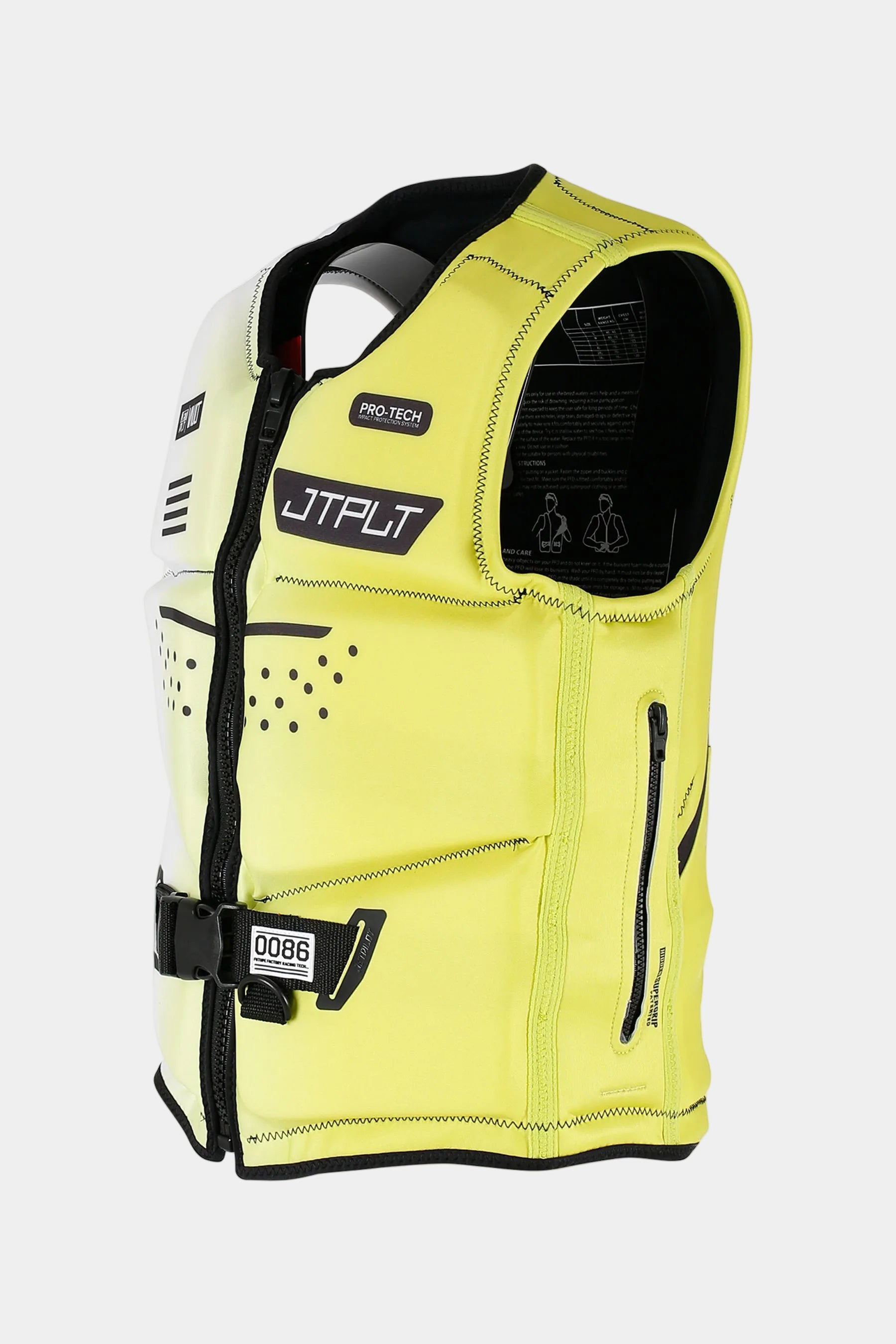 Jetpilot Vault Protech Front Entry Ecoprene Life Jacket - Yellow