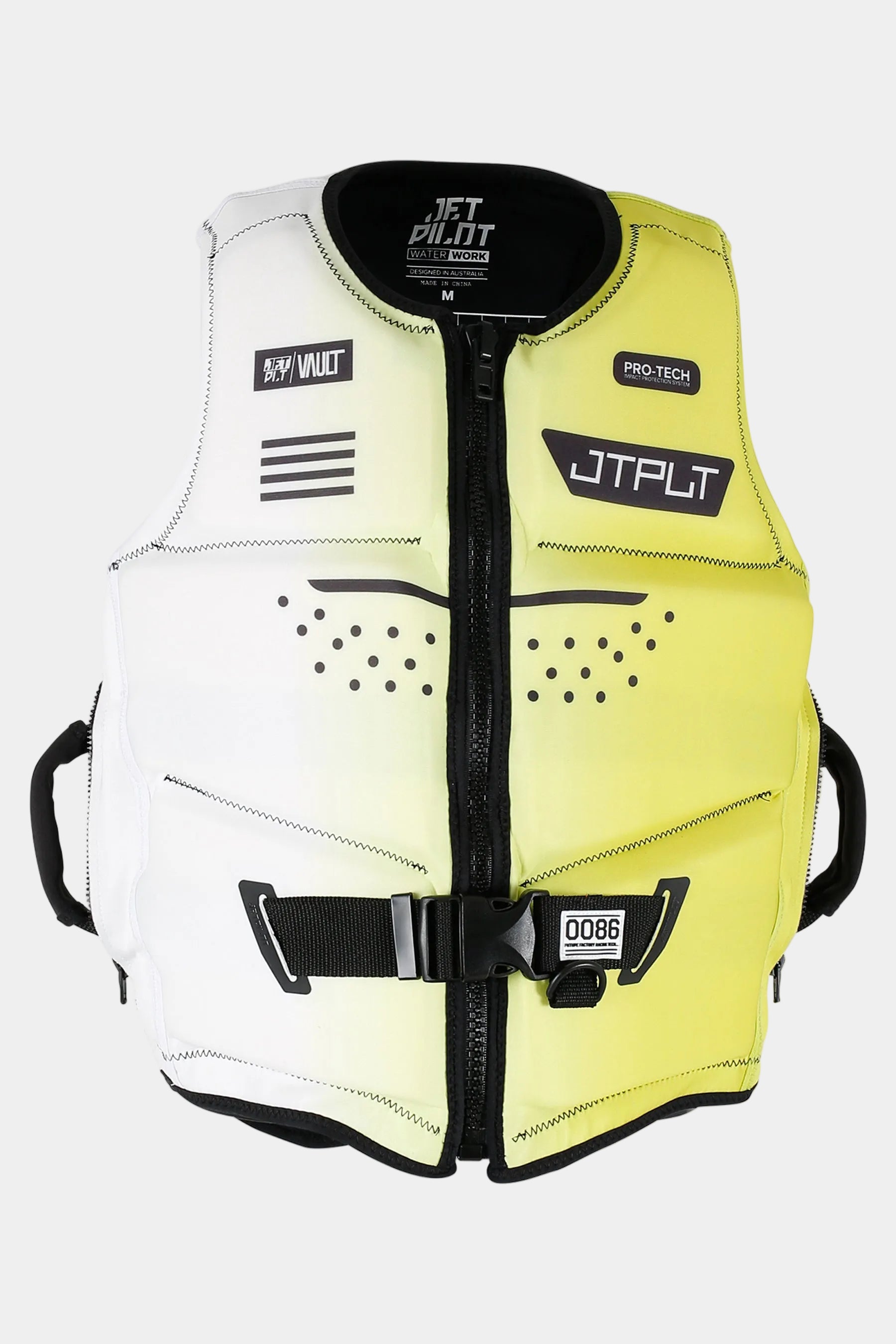 Jetpilot Vault Protech Front Entry Ecoprene Life Jacket - Yellow