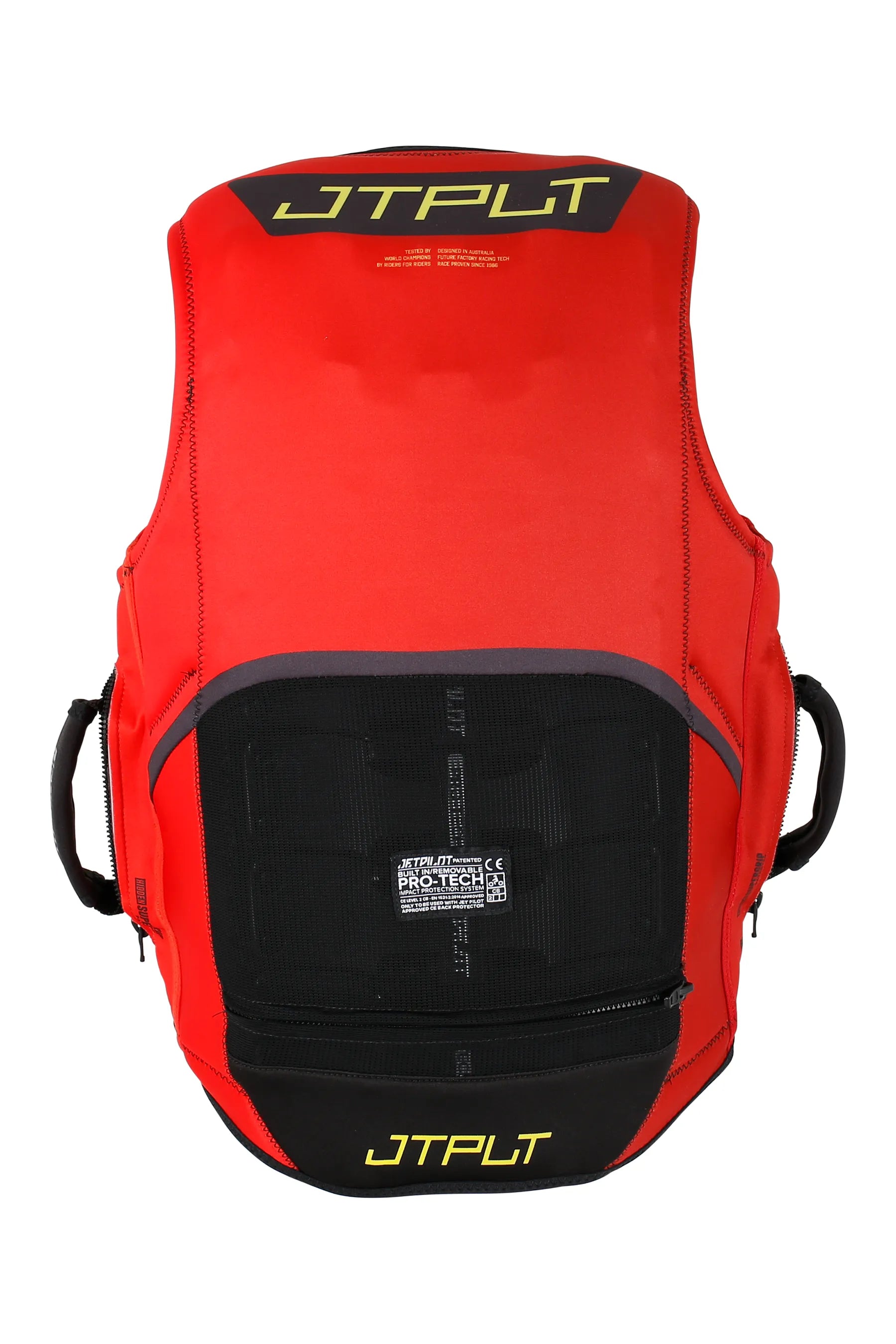 Jetpilot Vault Protech Front Entry Ecoprene Life Jacket - Red — view 3
