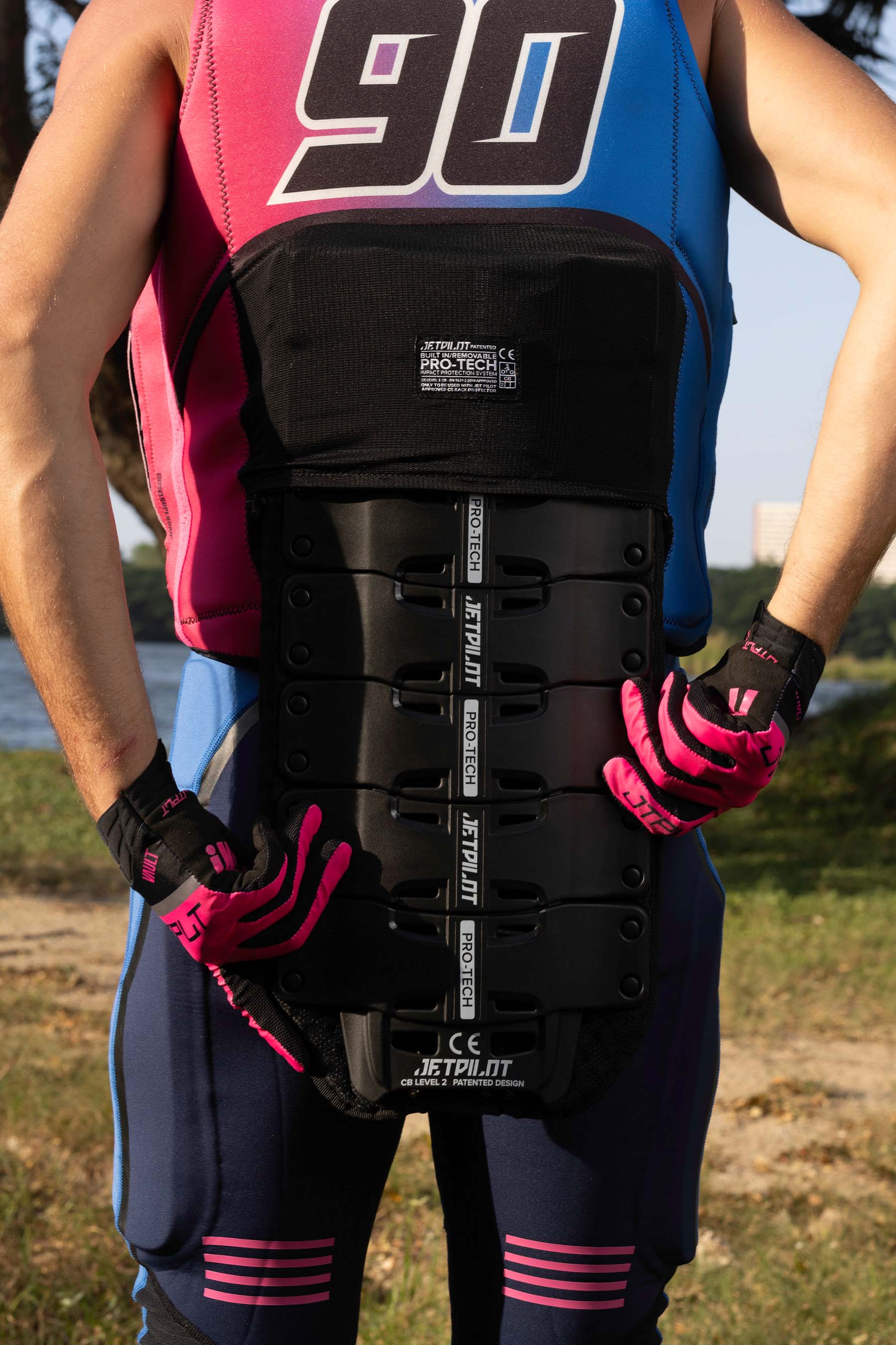 Jetpilot Vault Protech Ecoprene-Schwimmweste mit Fronteinstieg – Blau
