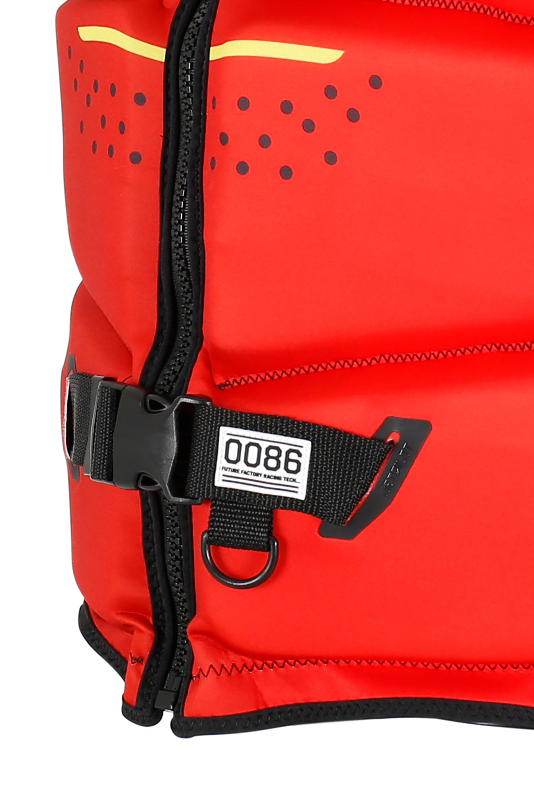 Jetpilot Vault Protech Chaleco salvavidas de ecopreno con entrada frontal - Rojo